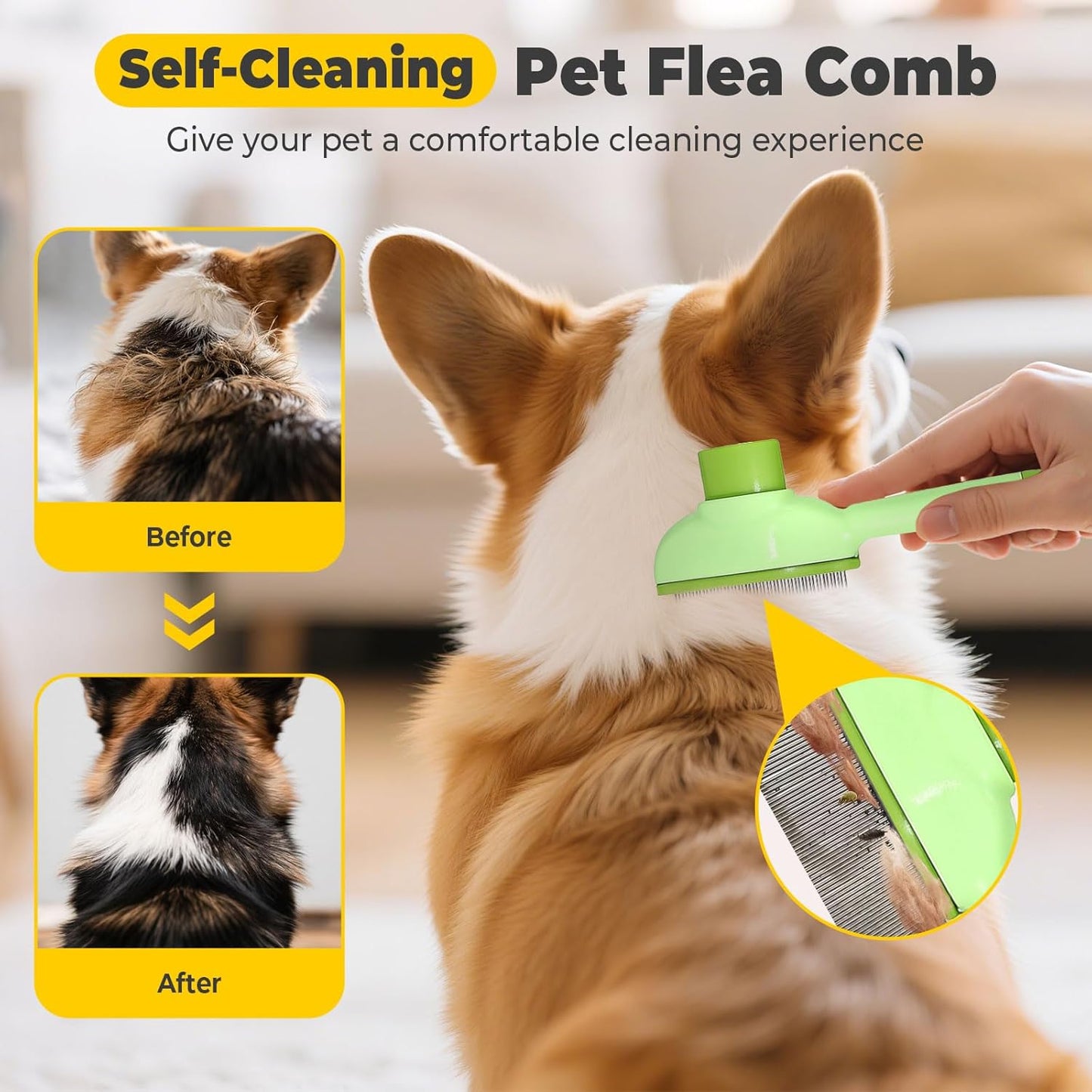 The Ultimate Cat & Dog Grooming Tool: 4-in-1 Rechargeable Steam Brush for Effortless Shedding, Massage & Hair Removal