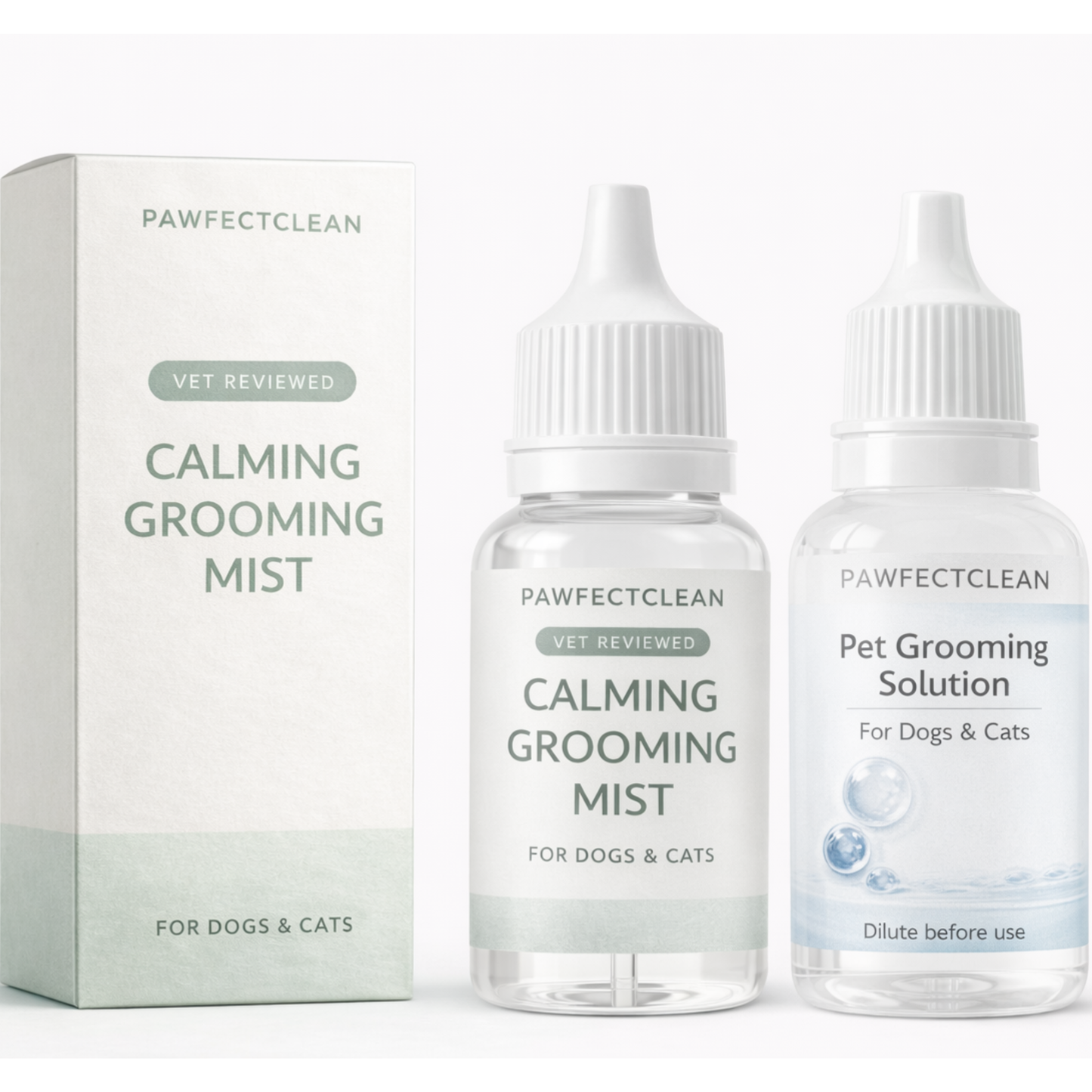 PawfectClean™ 2-in-1 Calming Grooming Mist Brush (Waterless)