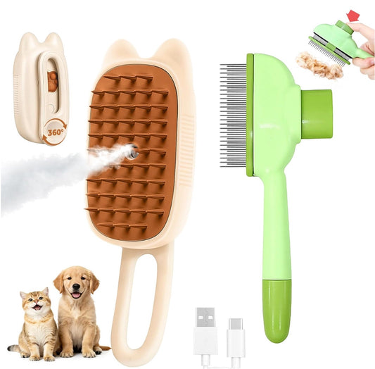 4-in-1 Steam Pet Brush